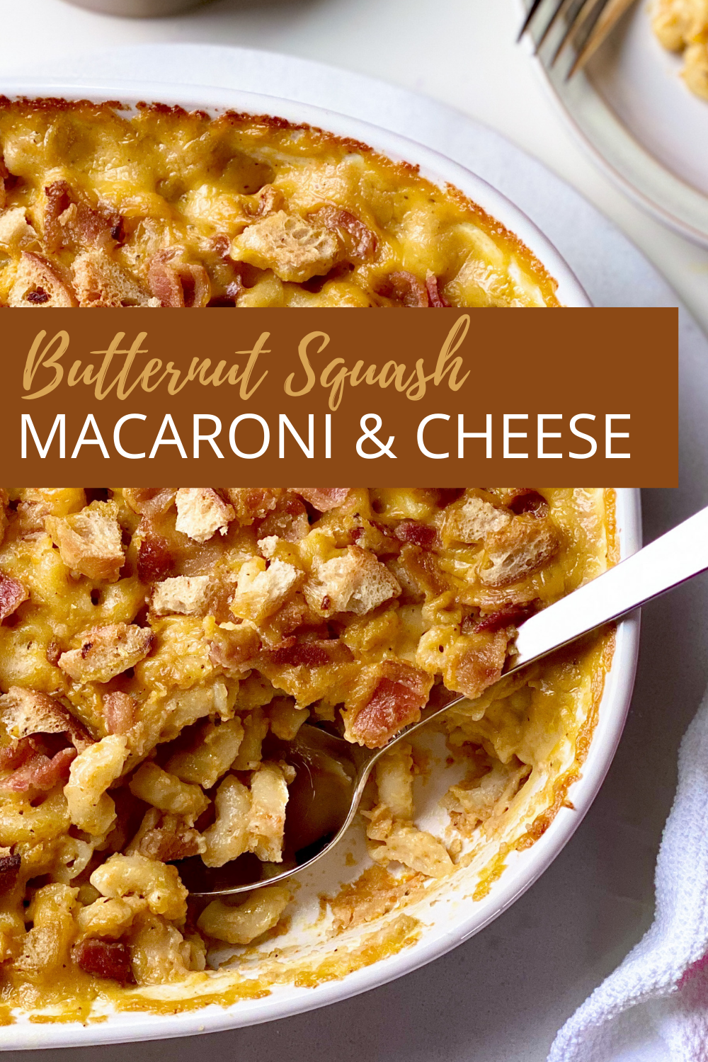 Butternut Squash Macaroni and Cheese Pinterest Image